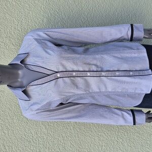 Express Ladies The Essential Shirt Monochrome Striped Long Sleeve Shirt/Blouse